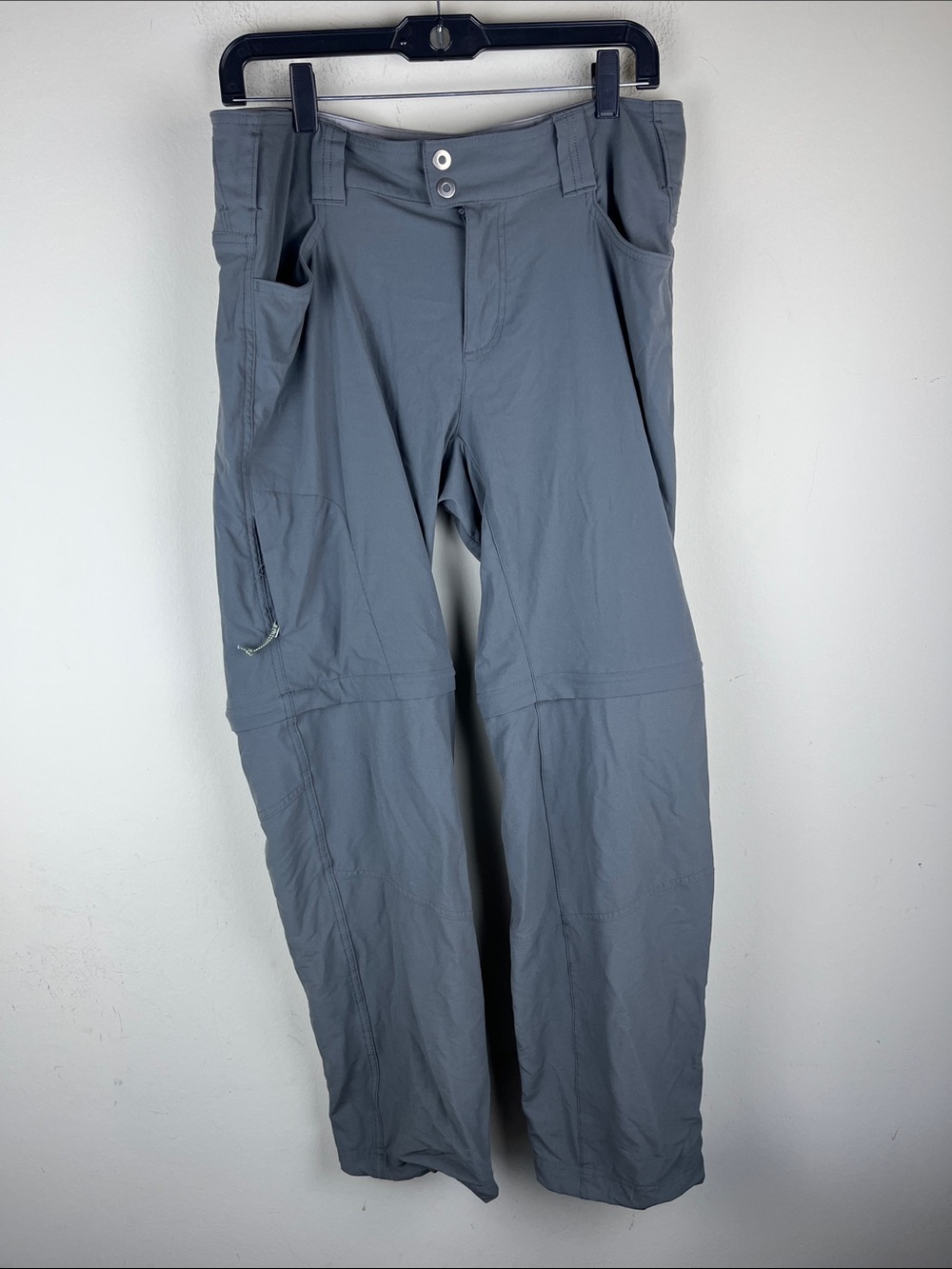 Columbia Women's Size 12 Gray Convertible Hiking Pants Zip Off Outdoor Trail